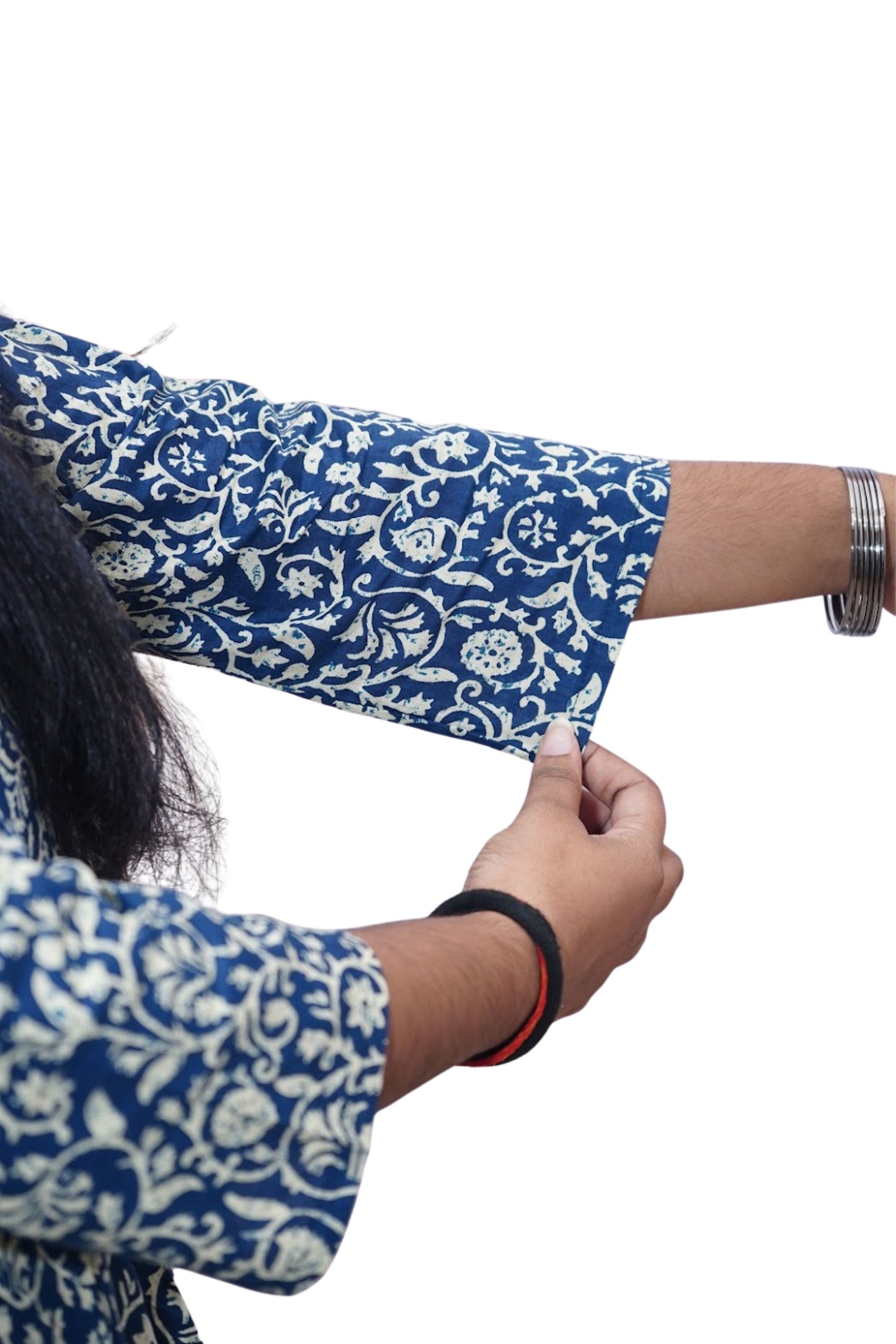 Aarya Indigo Handblock Cotton Kurti